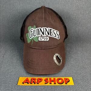 Guinness 1759 Opener Cap Baseball Cap One Size Brown Green Adjustable Strapback